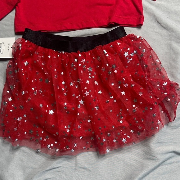 Red 'Believe' Christmas Tree Top and Skirt Set - Picture 4 of 7